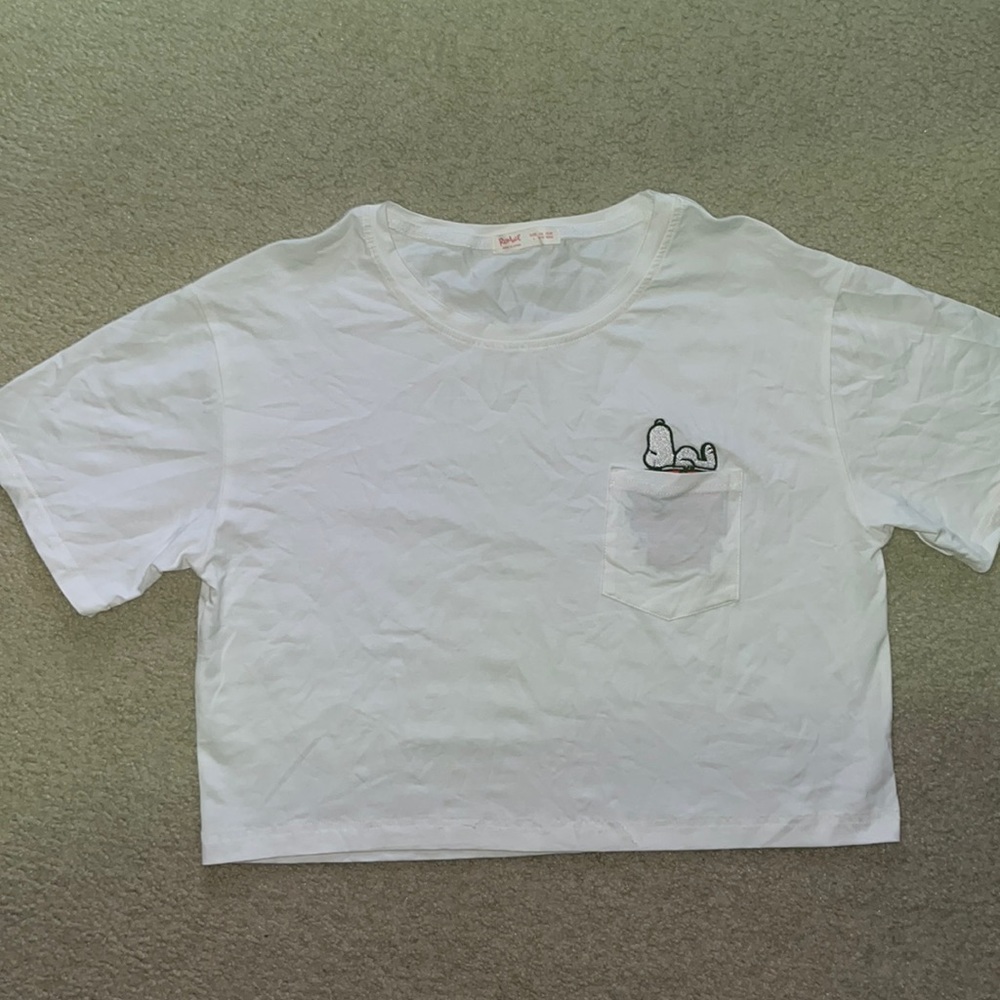 Romwe x Peanuts Crop Top - Size Large